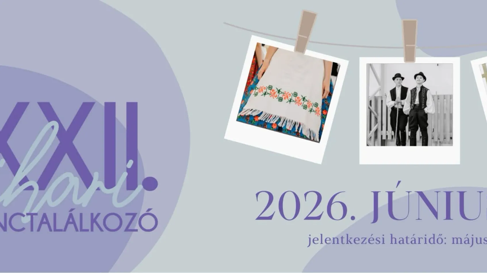 Egy találkozó, mely mára a régi jelentős szakmai eseményévé is vált. Minősítéssel járó bemutatkozási lehetőség néptáncegyütteseknek, valamint népzenei koncert, táncház, kézműves vásár és népi játszóház minden ide látogatónak!
