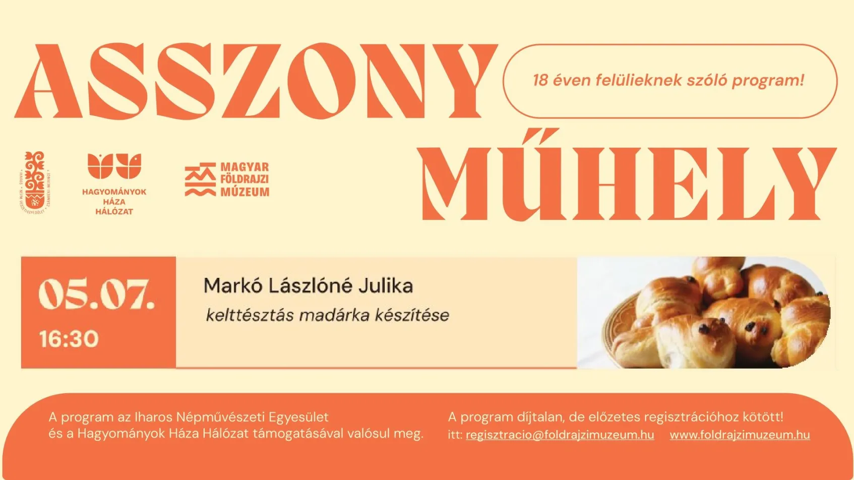 Asszonyműhely - Kelttésztás madárka készítése